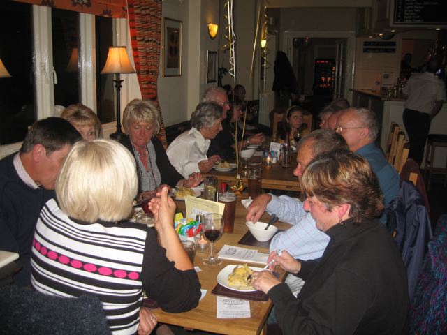 Photographs taken during the Autumn Supper in the White Lion in October 2008